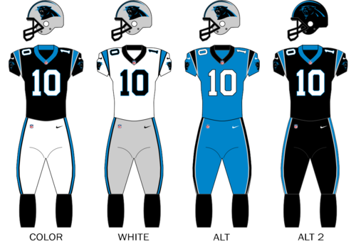 Carolina Panthers uniformes