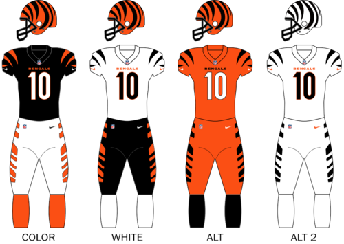 Cincinnati Bengals uniformes