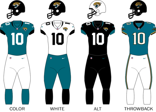 Jacksonville Jaguars uniformes