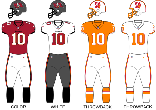 Tampa Bay Buccaneers uniformes